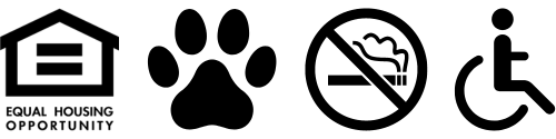 Equal Housing Opportunity | Pet Friendly | Non-Smoking | Wheelchair Accessible