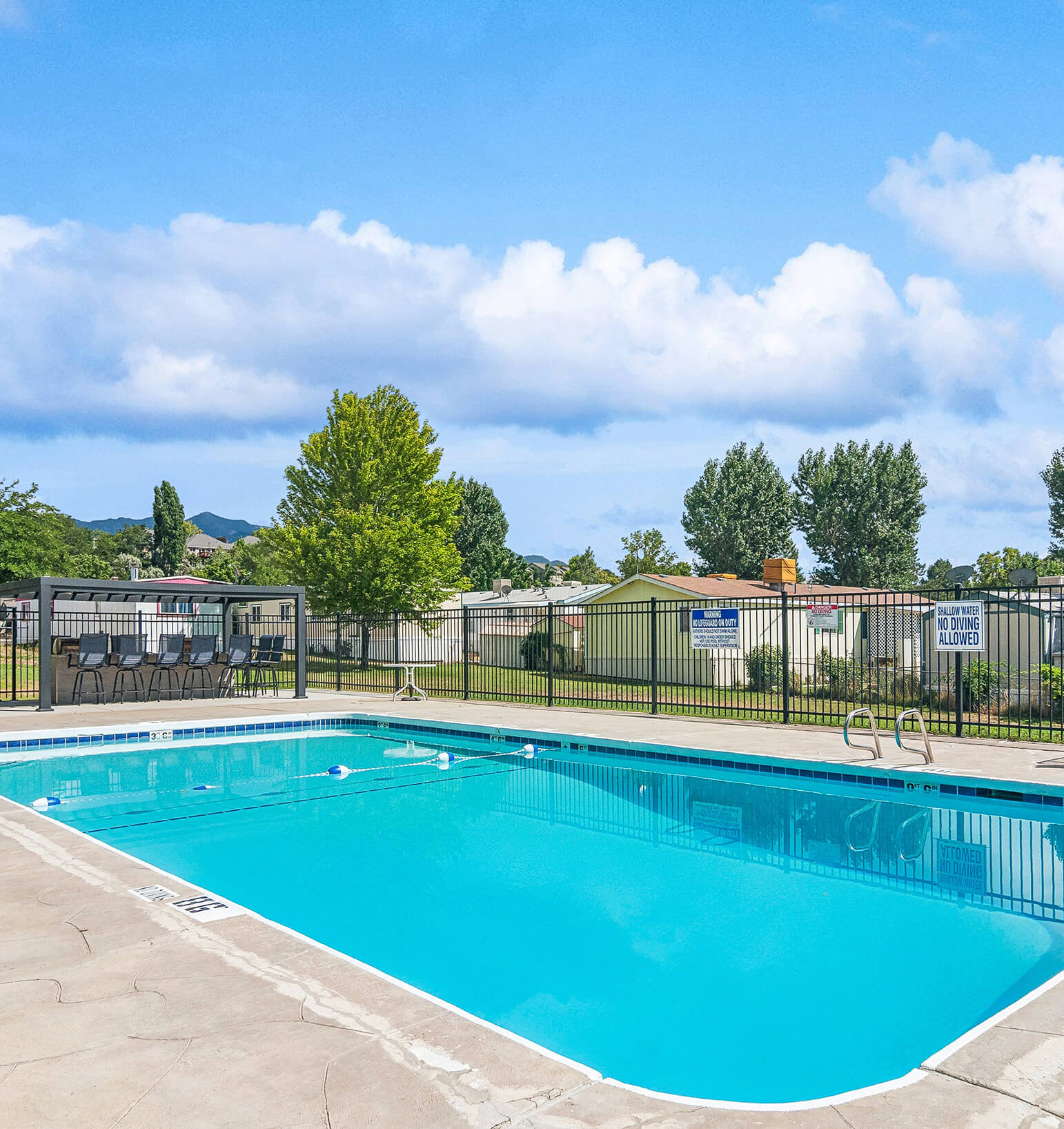 Swimming Pool at Timpanogos Village MHC in Orem, Utah